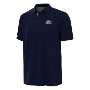 Men's Antigua Navy/Gray Georgia Southern Eagles Era Polo