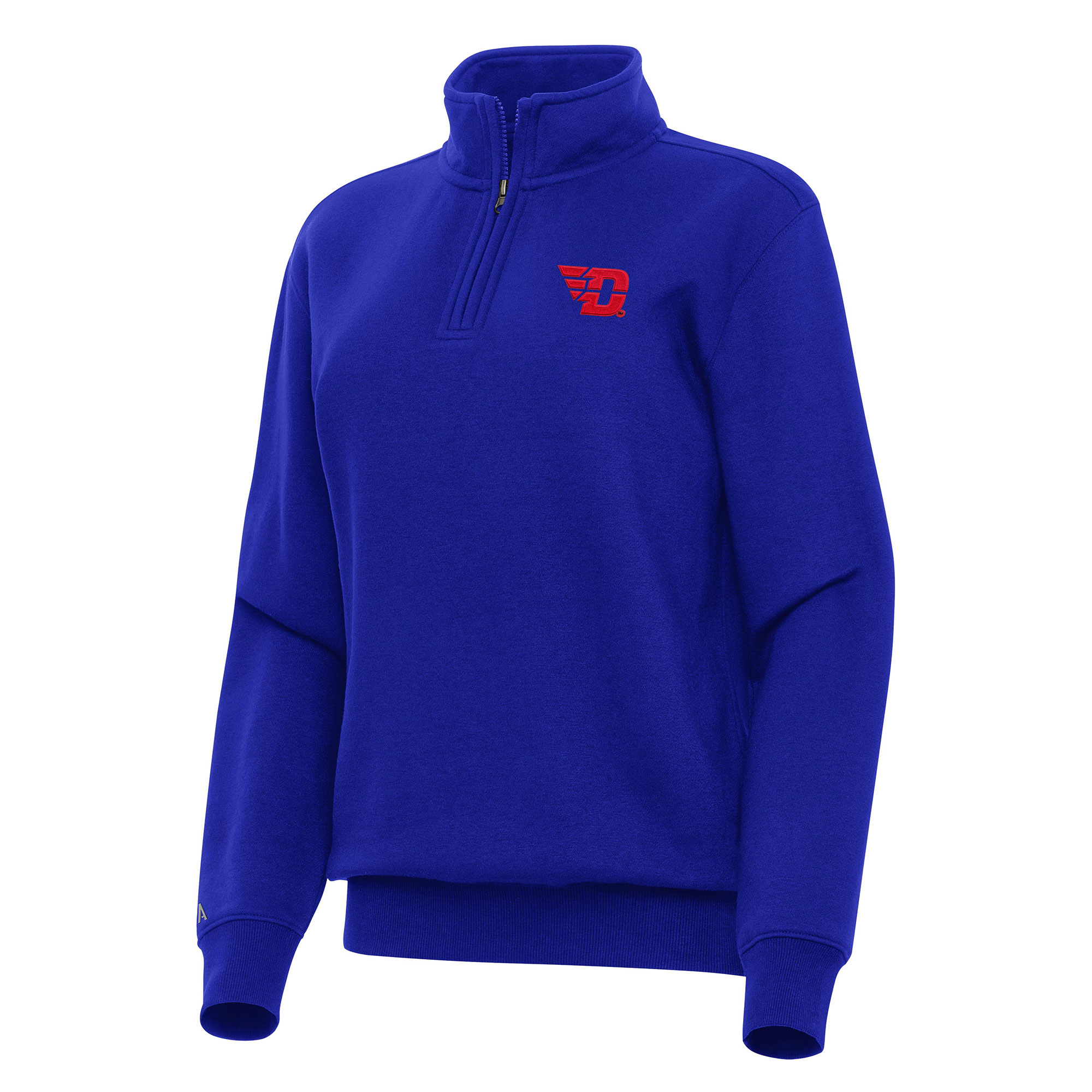 Women's Antigua Royal Dayton Flyers Victory Quarter-Zip Sweatshirt