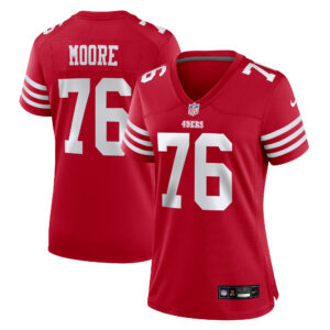 Women's Nike Jaylon Moore  Scarlet San Francisco 49ers  Game Jersey