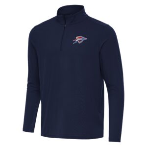 Men's Antigua Navy Oklahoma City Thunder Intent Quarter-Zip Top