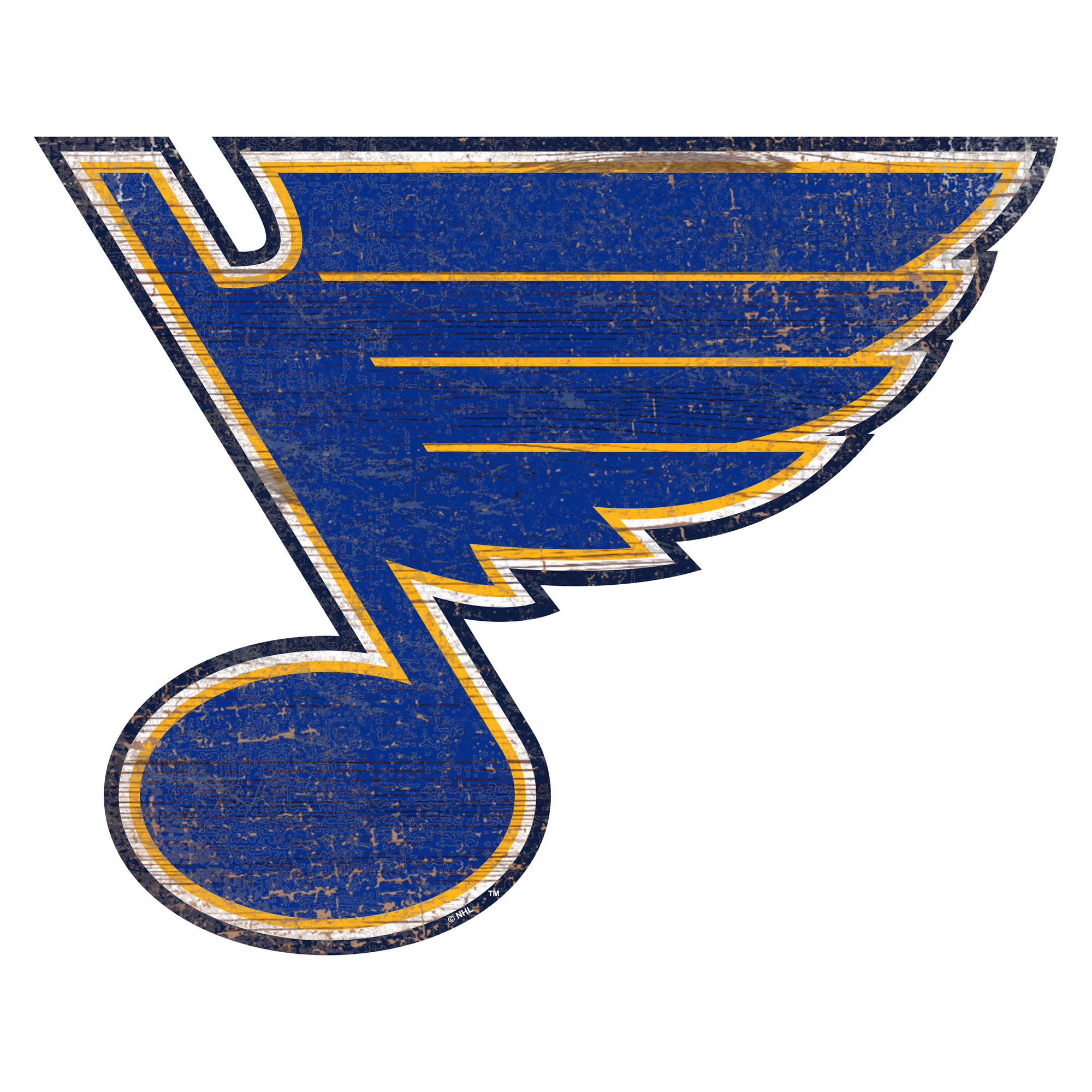 St. Louis Blues 24'' x 24'' Distressed Logo Cutout Sign