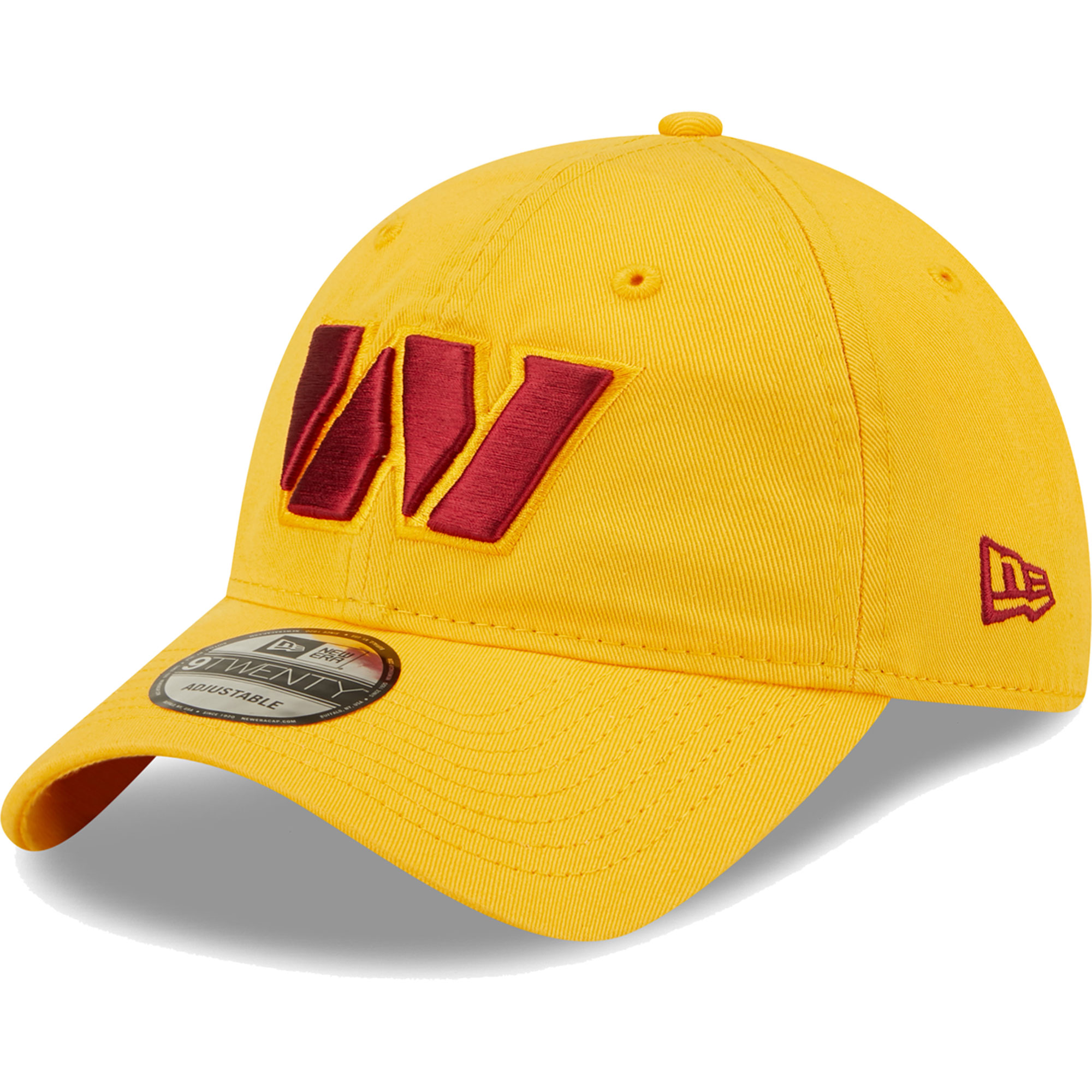 Men's New Era Gold Washington Commanders Icon Logo Core Classic 2.0 9TWENTY Adjustable Hat - Image 2