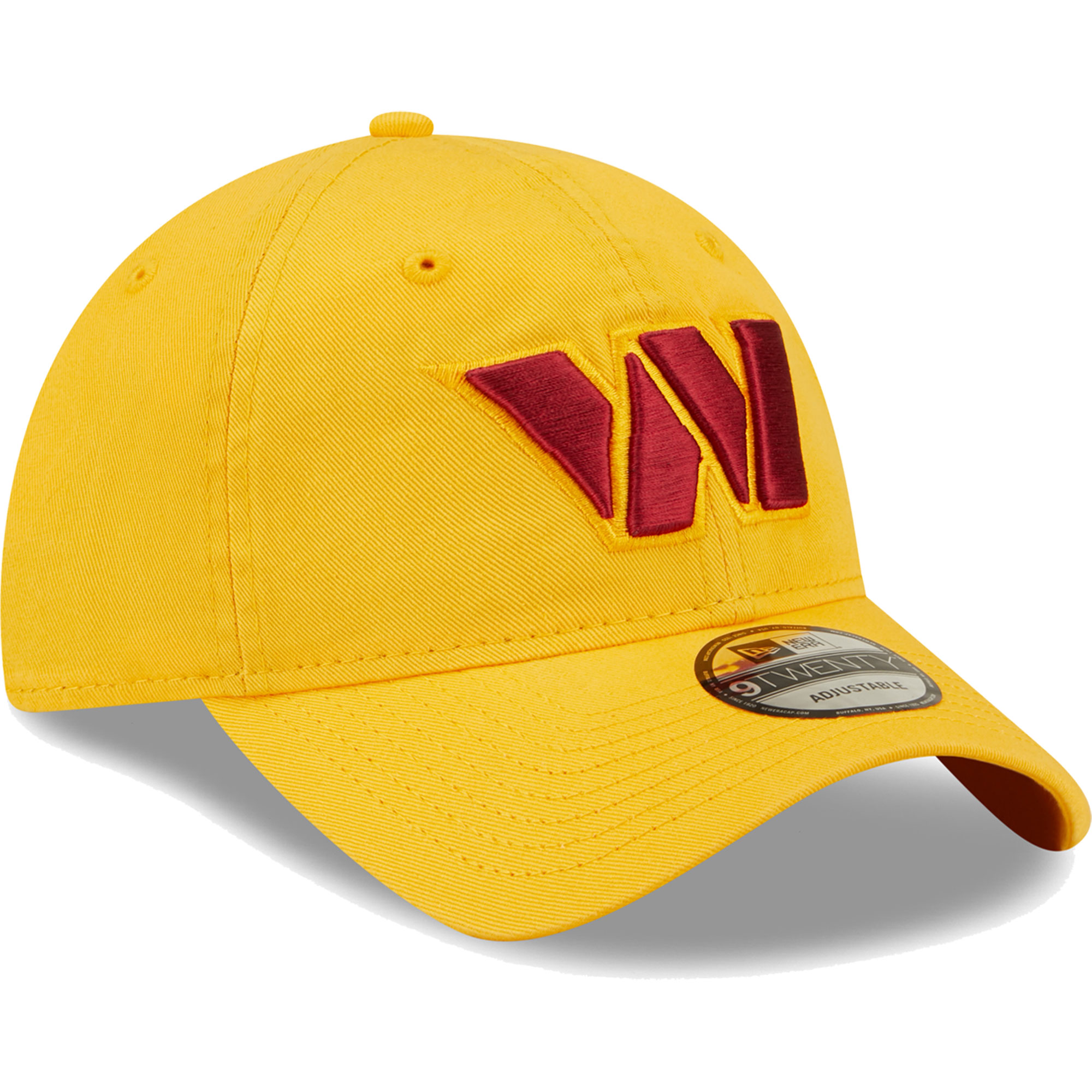 Men's New Era Gold Washington Commanders Icon Logo Core Classic 2.0 9TWENTY Adjustable Hat - Image 4