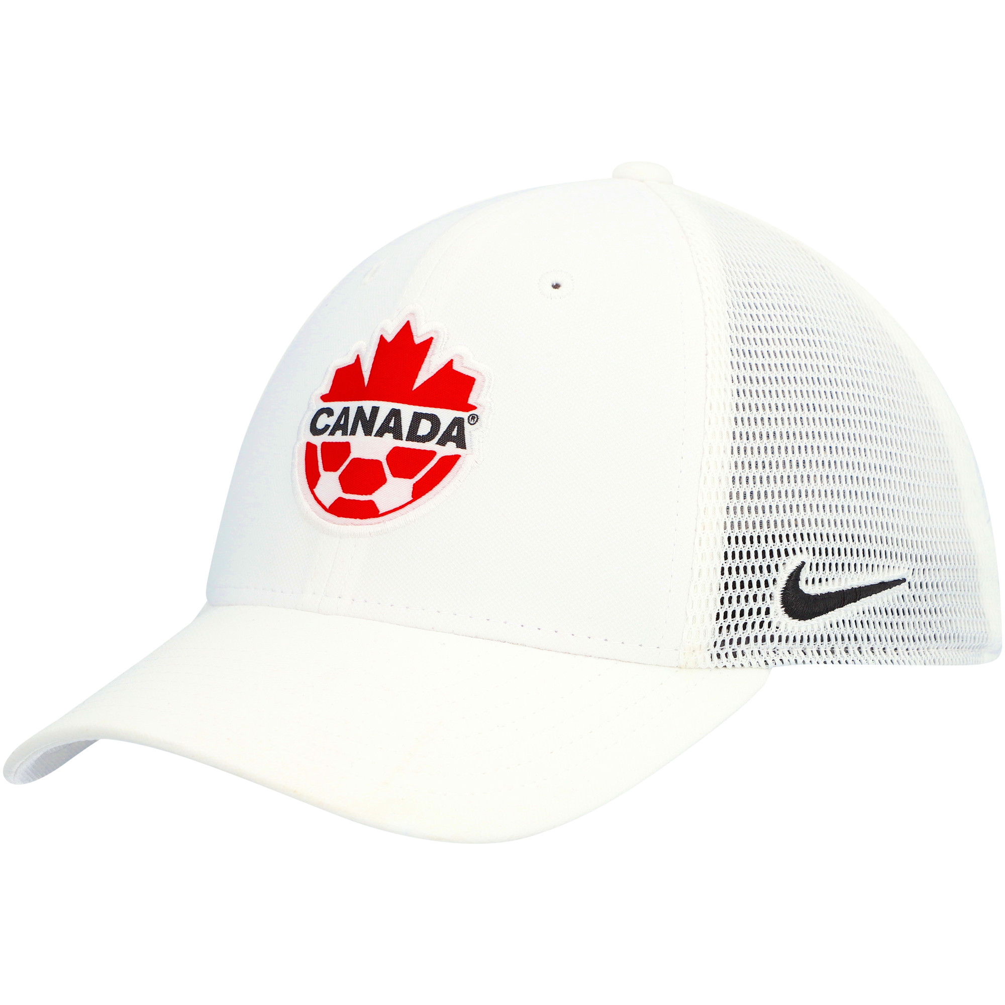Men's Nike White Canada Soccer Legacy91 Aerobill Performance Flex Hat - Image 9