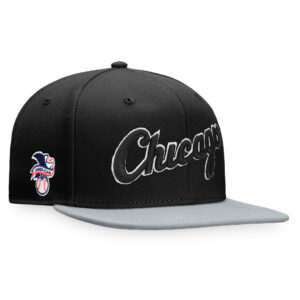 Men's Fanatics Black/Gray Chicago White Sox Fundamental Two-Tone Fitted Hat