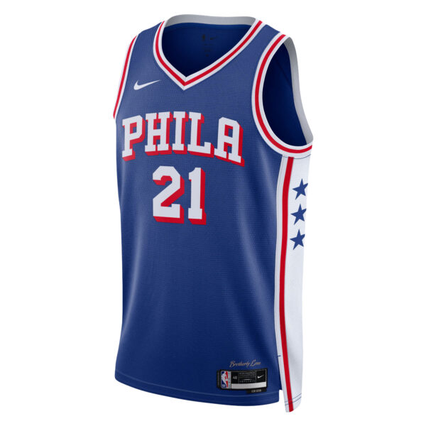Unisex Nike Joel Embiid Royal Philadelphia 76ers Swingman Jersey - Icon Edition - Image 6