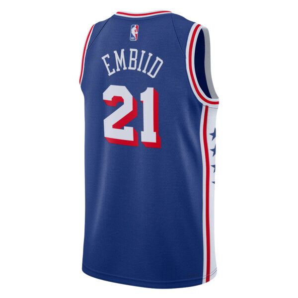 Unisex Nike Joel Embiid Royal Philadelphia 76ers Swingman Jersey - Icon Edition - Image 7