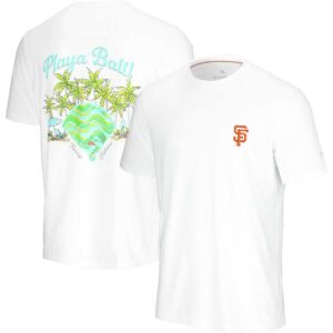 Men's Tommy Bahama  White San Francisco Giants Playa Ball T-Shirt
