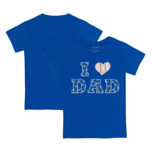 Youth Tiny Turnip Royal Kansas City Royals I Love Dad T-Shirt