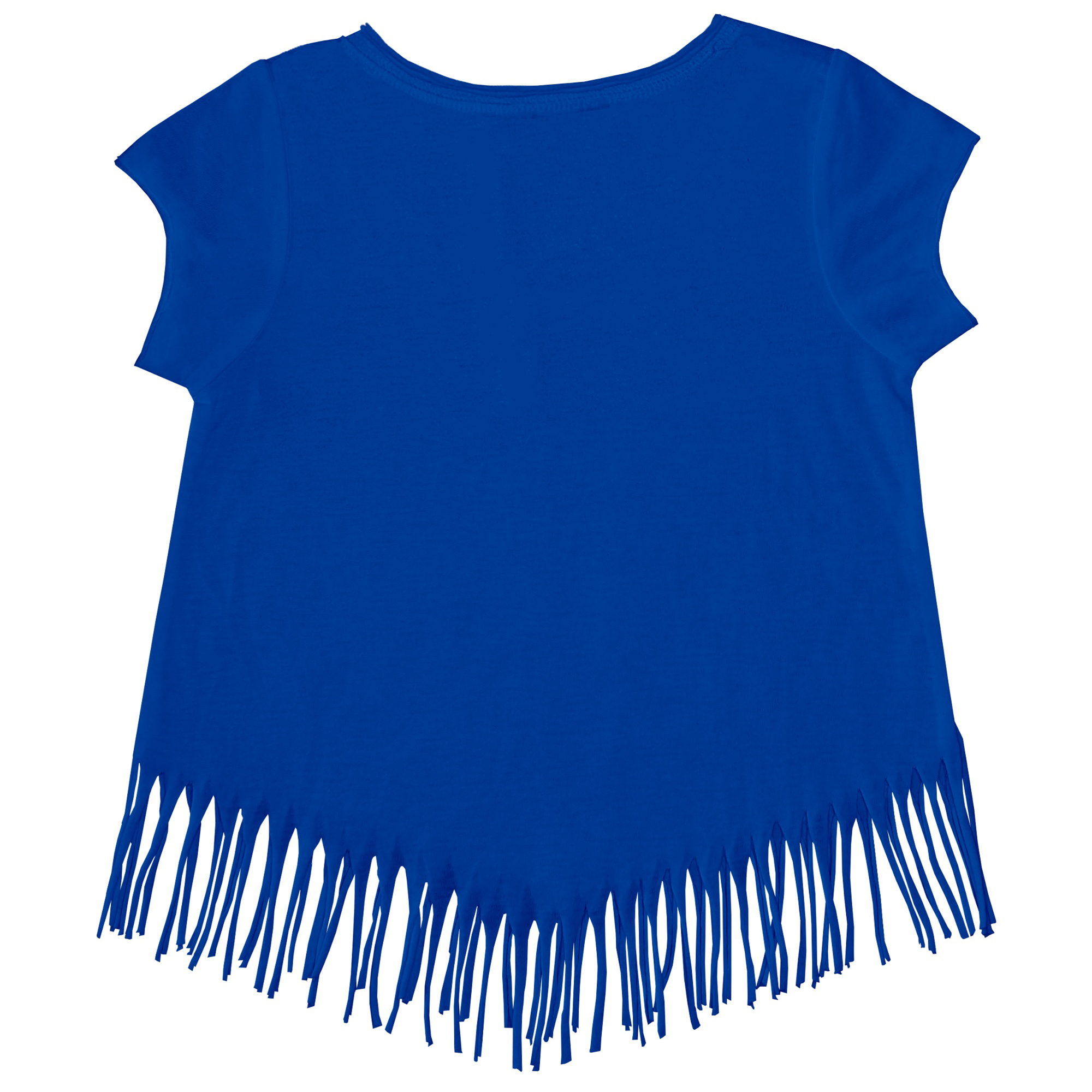 Girls Youth Tiny Turnip Royal Toronto Blue Jays Nacho Helmet Fringe T-Shirt - Image 4