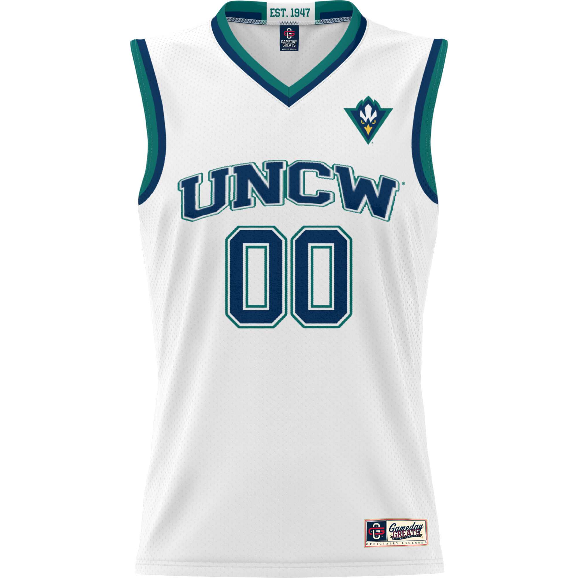Youth GameDay Greats White UNC Wilmington Seahawks NIL Pick-A-Player Lightweight Basketball Jersey - Image 6