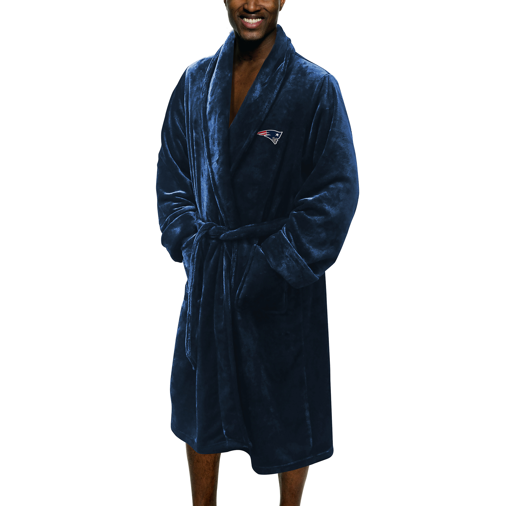 Men's The Northwest Group Navy New England Patriots Silk Touch Robe