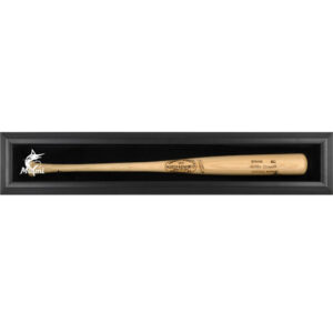 Miami Marlins Framed Logo Single Bat Display Case