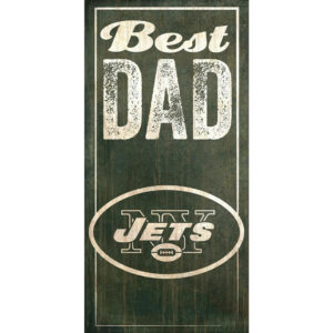 New York Jets 6'' x 12'' Best Dad Sign