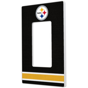 Pittsburgh Steelers Stripe Single Rocker Light Switch Plate