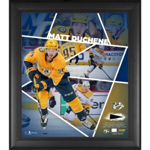 Matt Duchene Nashville Predators Framed 15" x 17" Impact Player Collage with a Piece of Game-Used Puck - Limited Edition of 500