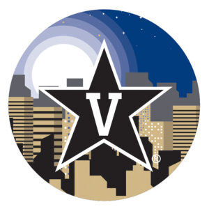 Vanderbilt Commodores 12" Landscape Circle Sign