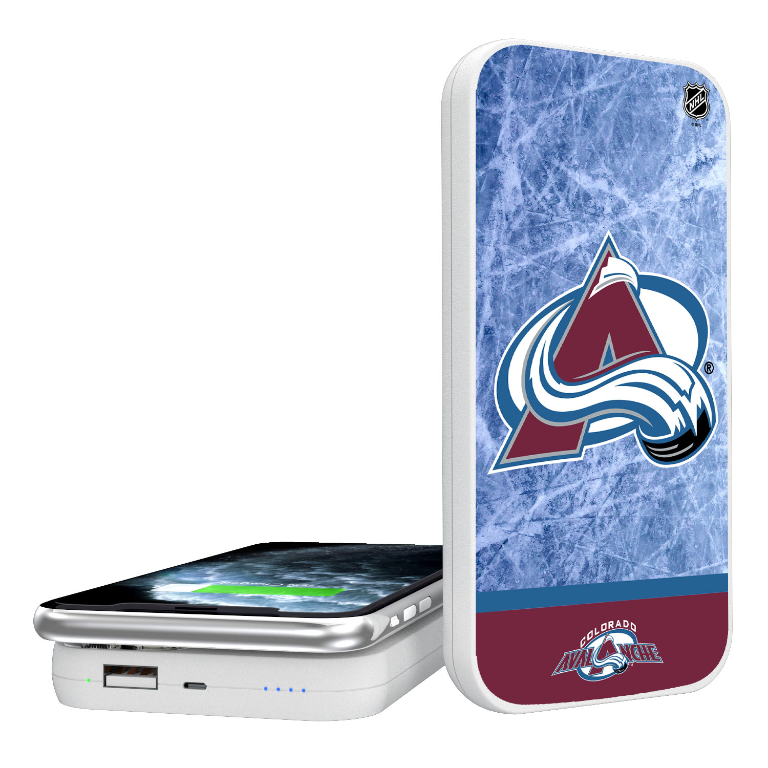 Colorado Avalanche Wordmark Wireless Power Bank