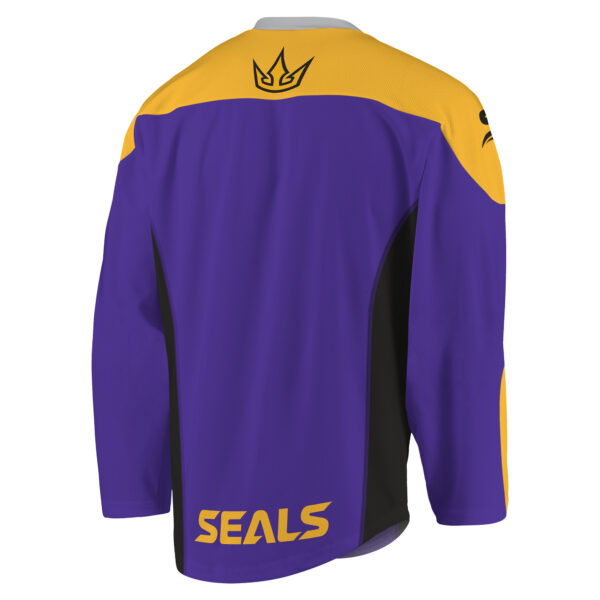 Youth Purple/Gold San Diego Seals Replica Jersey - Image 7