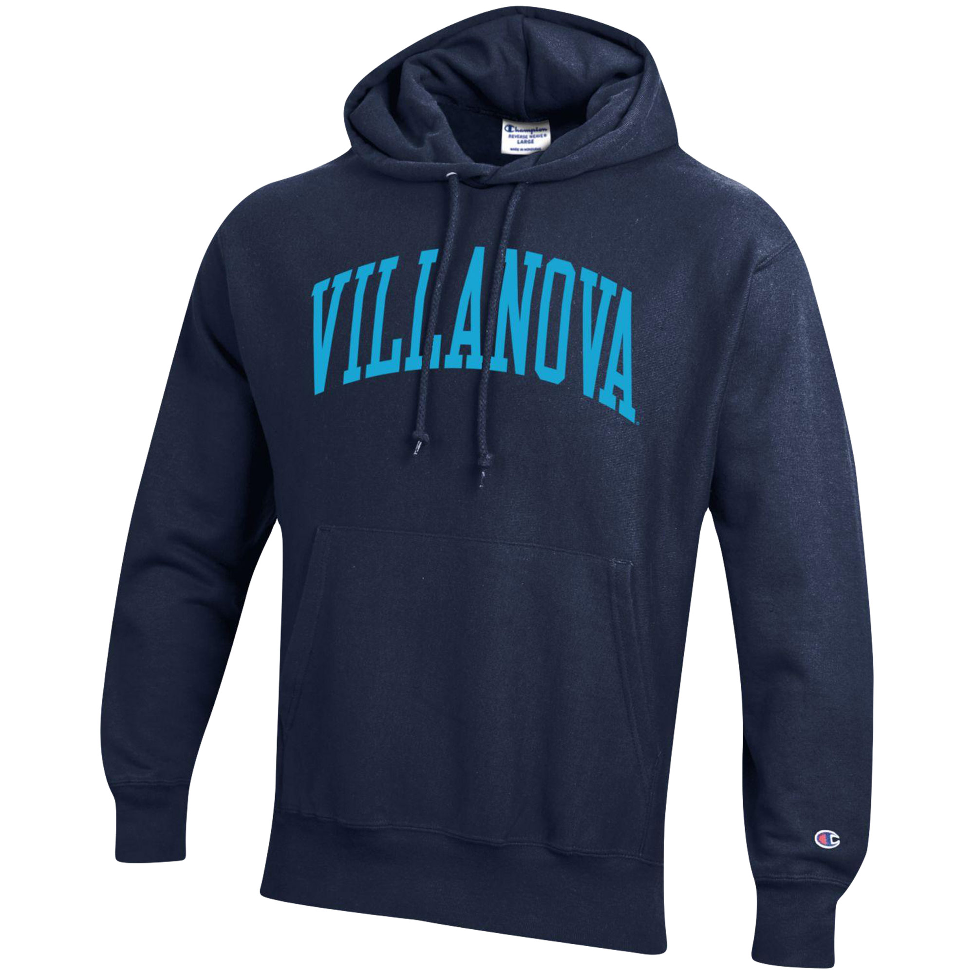 Men's Champion Navy Villanova Wildcats Team Arch Reverse Weave Pullover Hoodie - Image 3