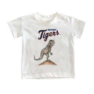 Infant Tiny Turnip White Detroit Tigers TT Rex T-Shirt
