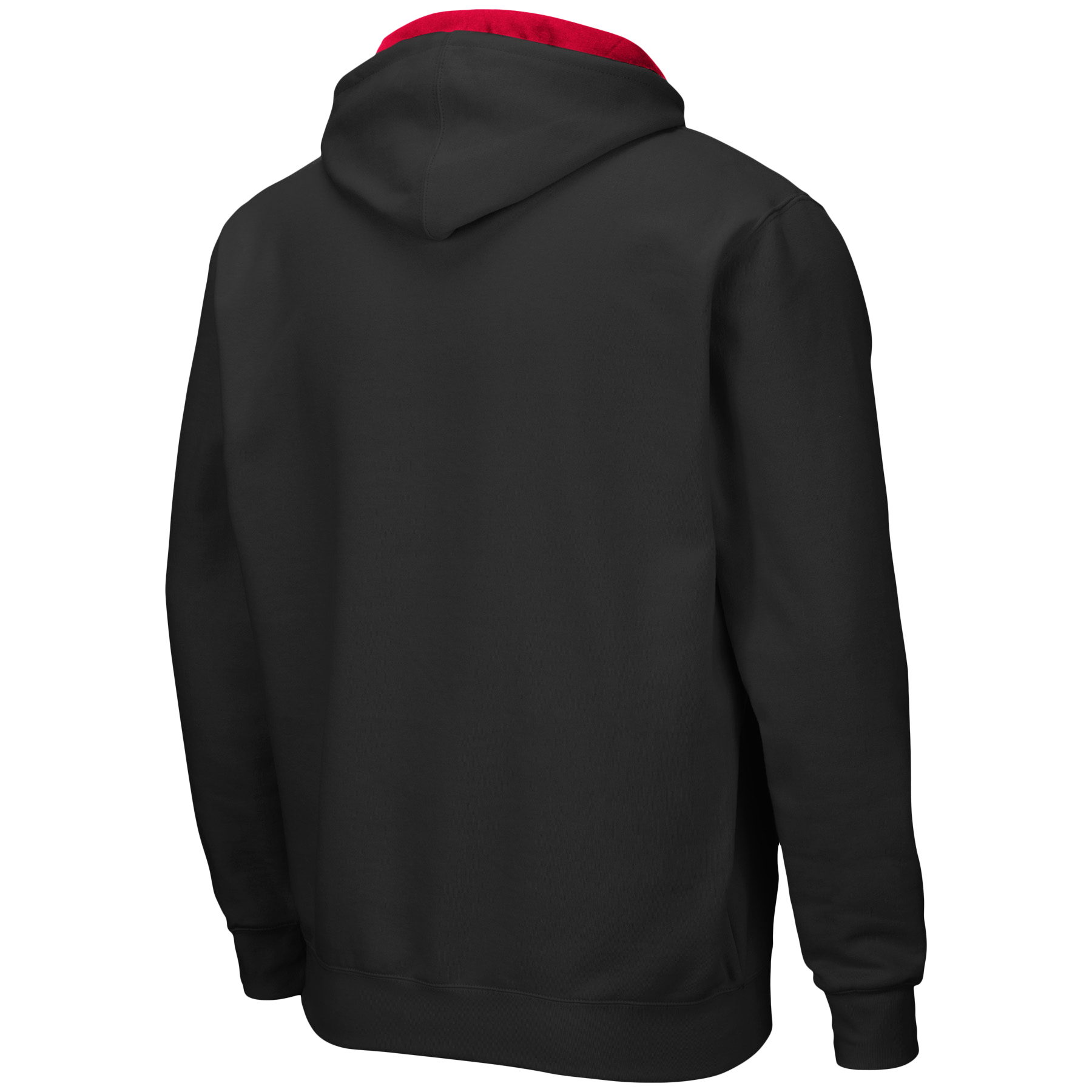 Men's Colosseum Black Cornell Big Red Arch & Logo 3.0 Full-Zip Hoodie - Image 7