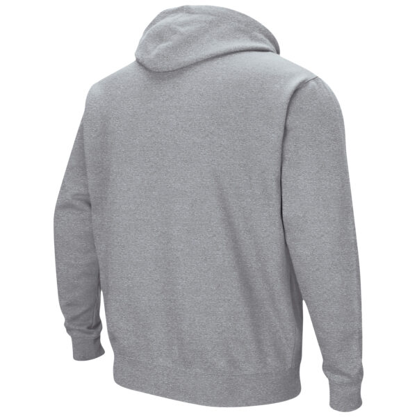 Men's Colosseum Heather Gray Virginia Tech Hokies Arch & Logo 3.0 Pullover Hoodie - Image 7