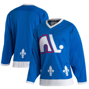 Men's adidas Blue Quebec Nordiques Team Classics Authentic Blank Jersey