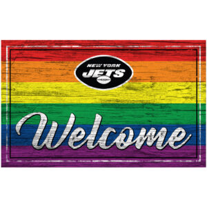 New York Jets 11'' x 19'' Welcome Pride Sign