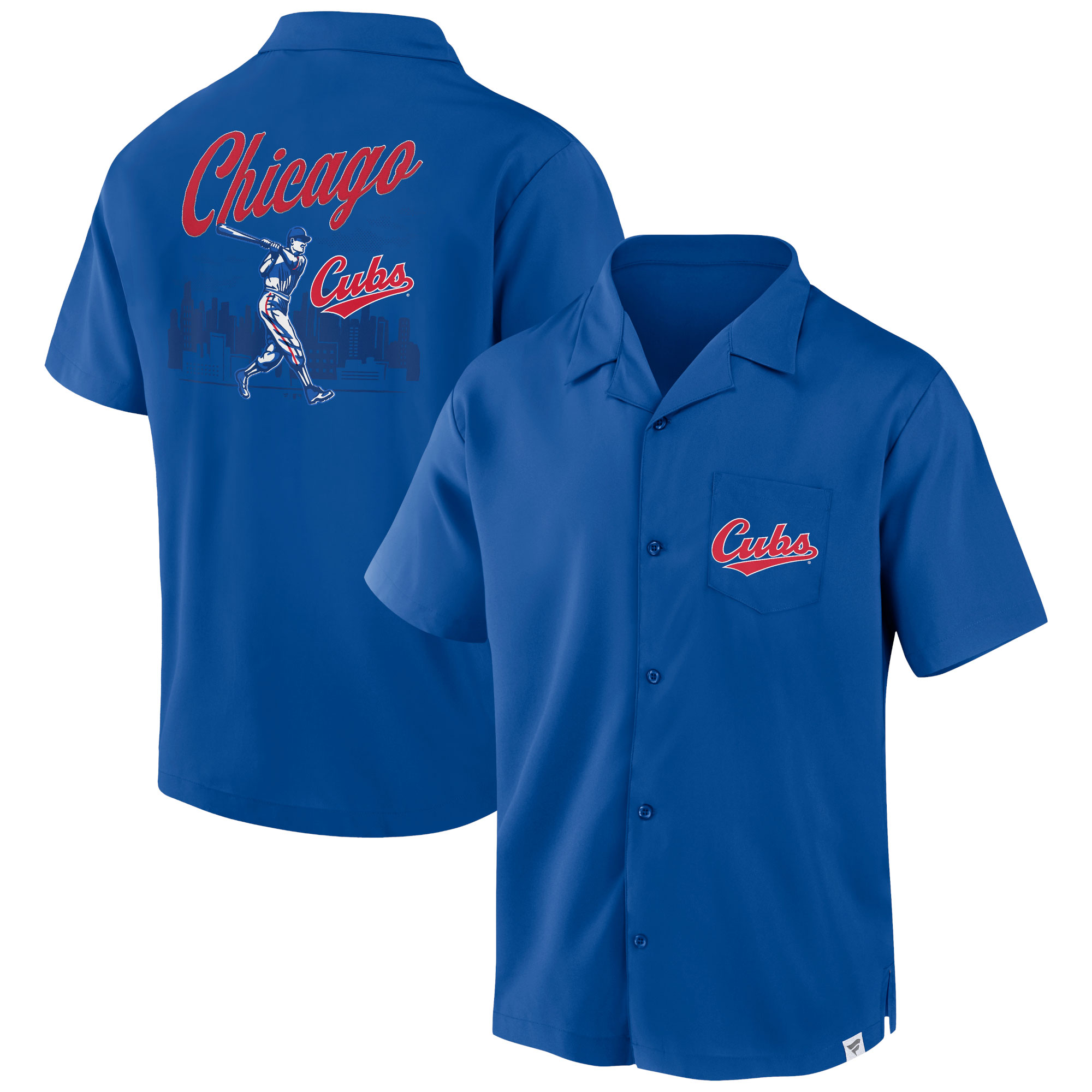 Men's Fanatics Royal Chicago Cubs Proven Winner Camp Button-Up Shirt - Image 2