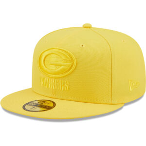 Men's New Era Gold Green Bay Packers Color Pack II 59FIFTY Fitted Hat