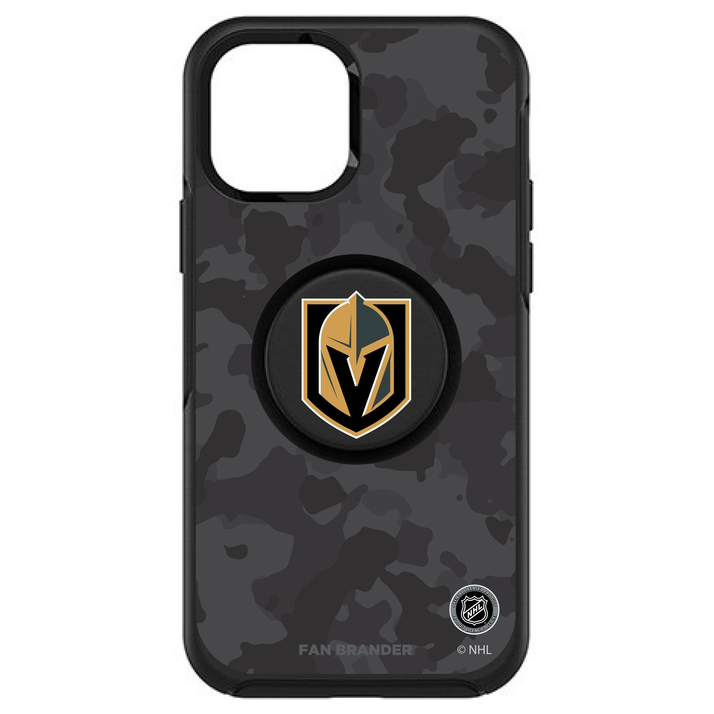OtterBox Black Vegas Golden Knights Otter+Pop PopSocket Symmetry Camo Design iPhone Case