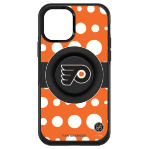 OtterBox Black Philadelphia Flyers Otter+Pop PopSocket Symmetry Polka Dot Design iPhone Case