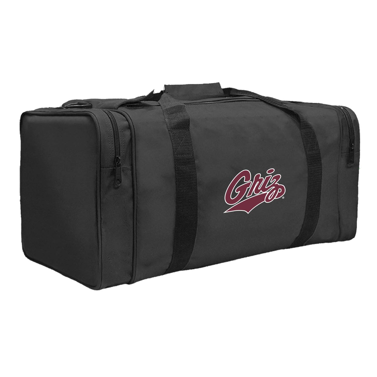 Black Montana Grizzlies Gear Pack Square Duffel Bag