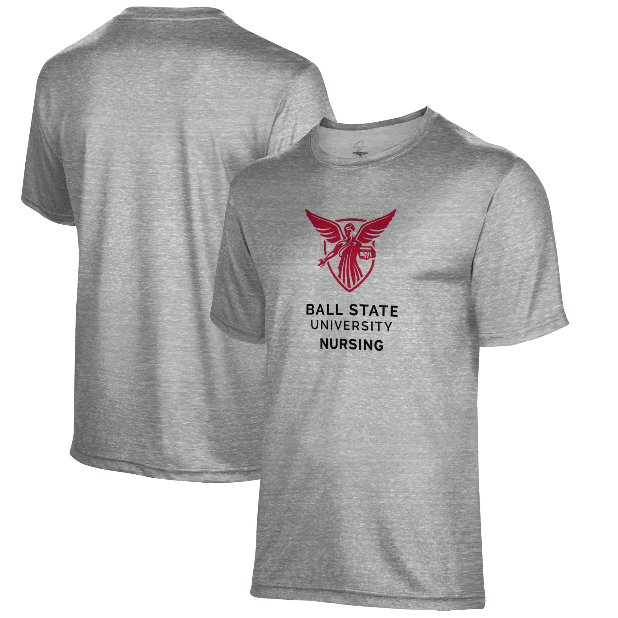 Men's Gray Ball State Cardinals Nursing Name Drop T-Shirt - Image 5
