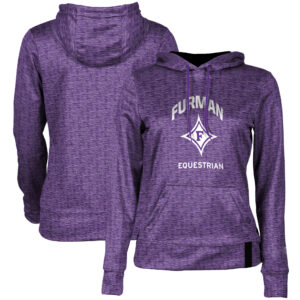 Women's Purple Furman Paladins Equestrian Pullover Hoodie