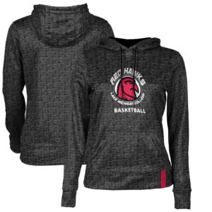 Women's Black Lake Michigan College Red Hawks Basketball Pullover Hoodie