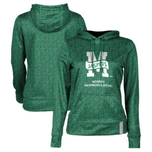 Women's Green Manhattan Jaspers Women's Swimming & Diving Pullover Hoodie