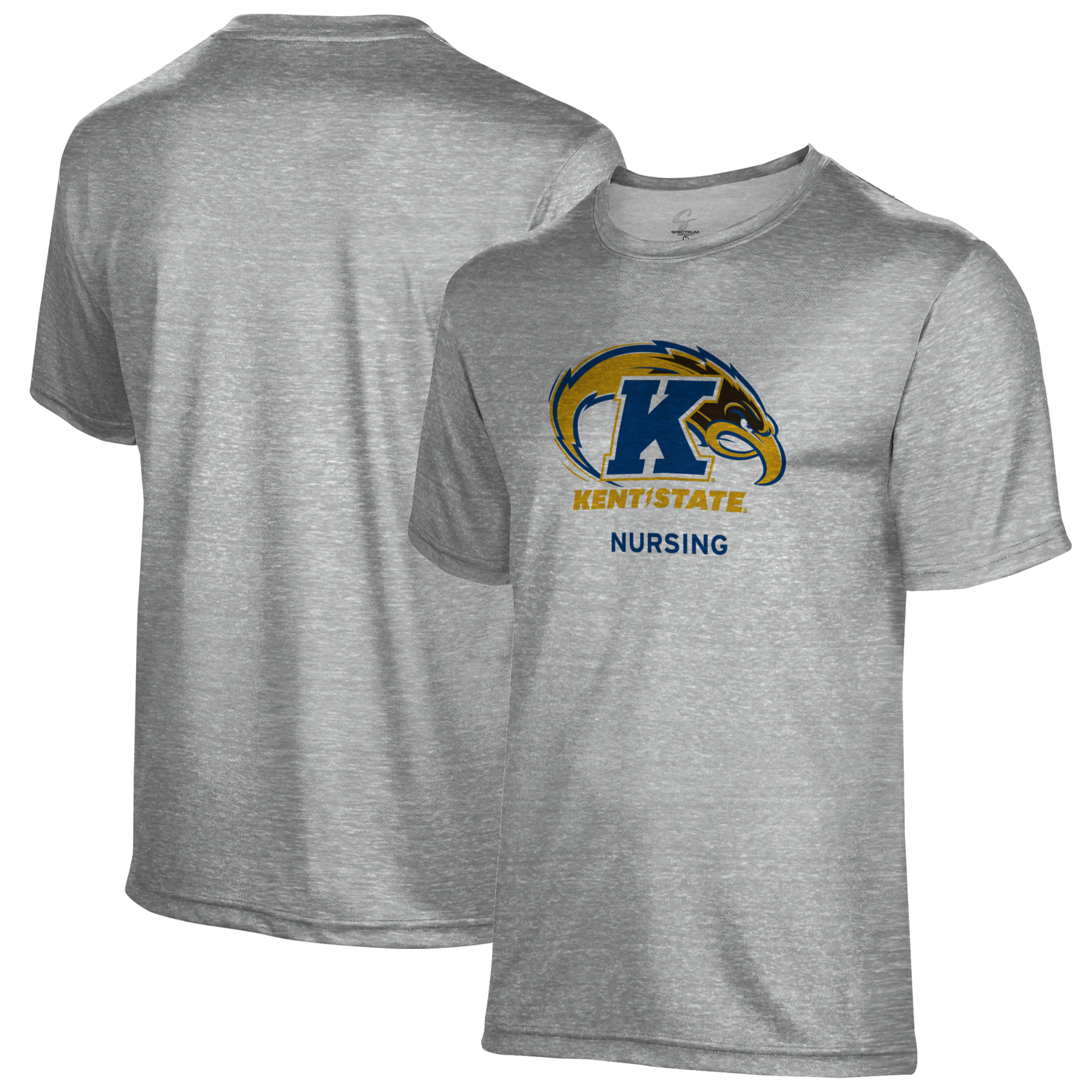 Men's Gray Kent State Golden Flashes Nursing Name Drop T-Shirt