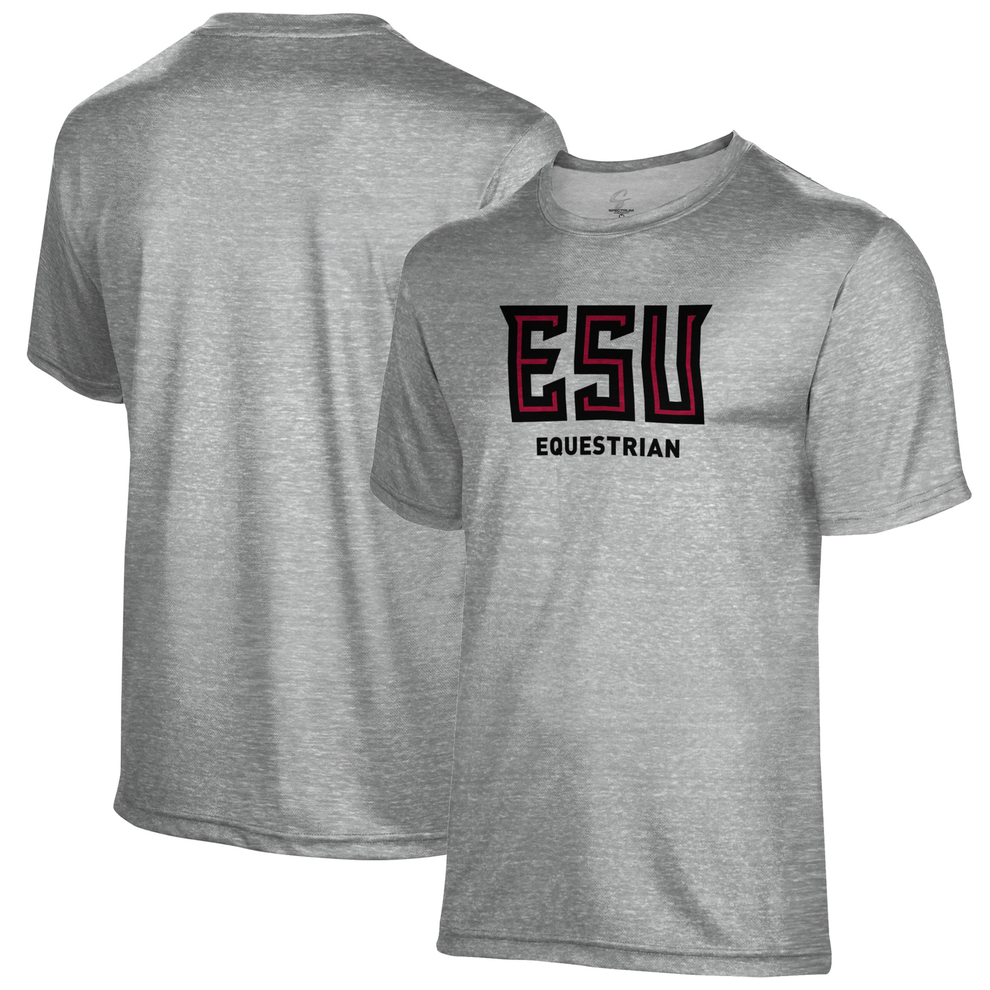 Men's Gray East Stroudsburg Warriors Equestrian Name Drop T-Shirt