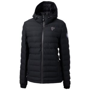 Women's Cutter & Buck Black Atlanta Falcons Mission Ridge Repreve Full-Zip Puffer Jacket