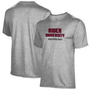 Men's Gray Rider Broncs Psychology Name Drop T-Shirt