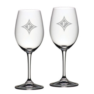Furman Paladins 20oz. 2-Piece Riedel Red Wine Glass Set