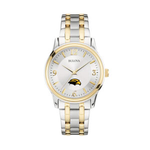 Bulova Silver/Gold Southern Miss Golden Eagles Classic Two-Tone Round Watch