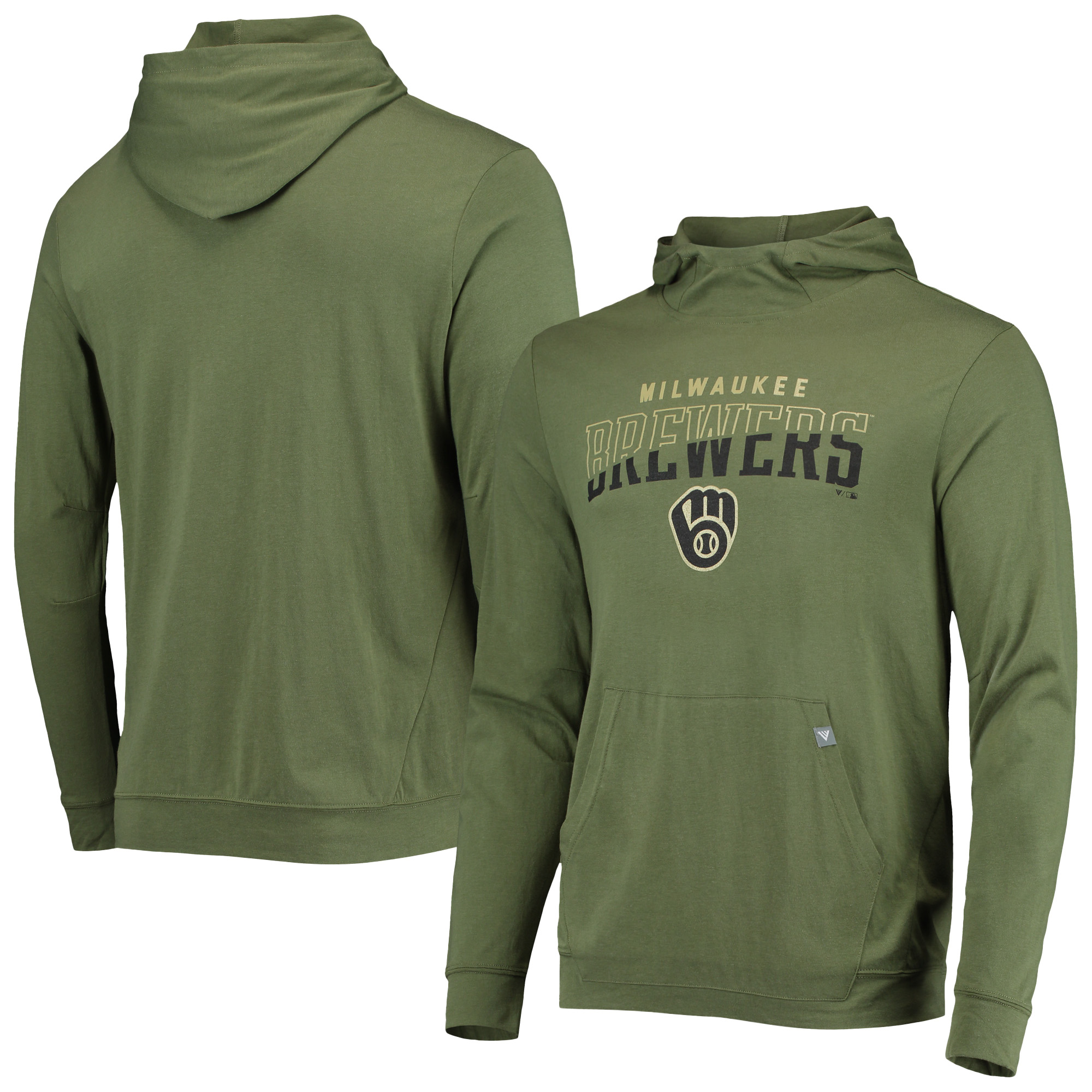 Men's Cutter & Buck Heather Gray/Heather Charcoal Miami Dolphins Americana Mainsail Full-Zip Hooded Jacket - Image 2