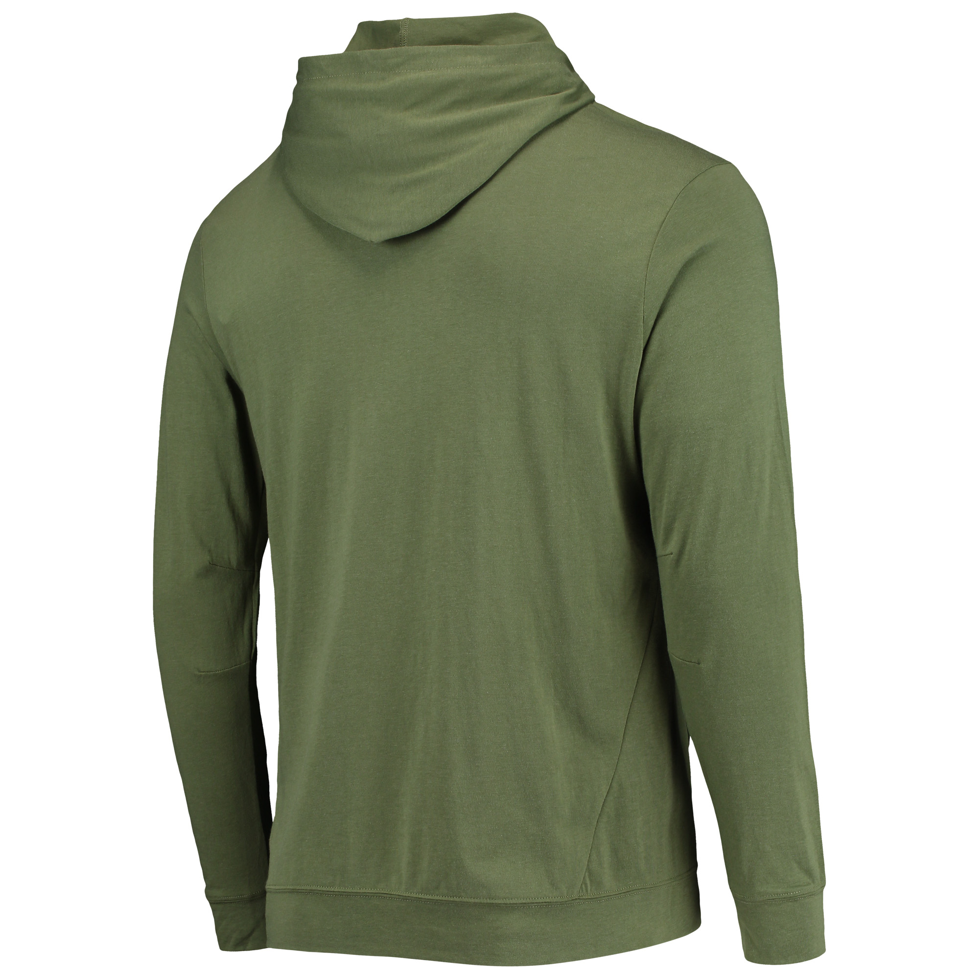 Men's Cutter & Buck Heather Gray/Heather Charcoal Miami Dolphins Americana Mainsail Full-Zip Hooded Jacket - Image 4