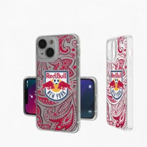 New York Red Bulls iPhone Paisley Design Clear Case