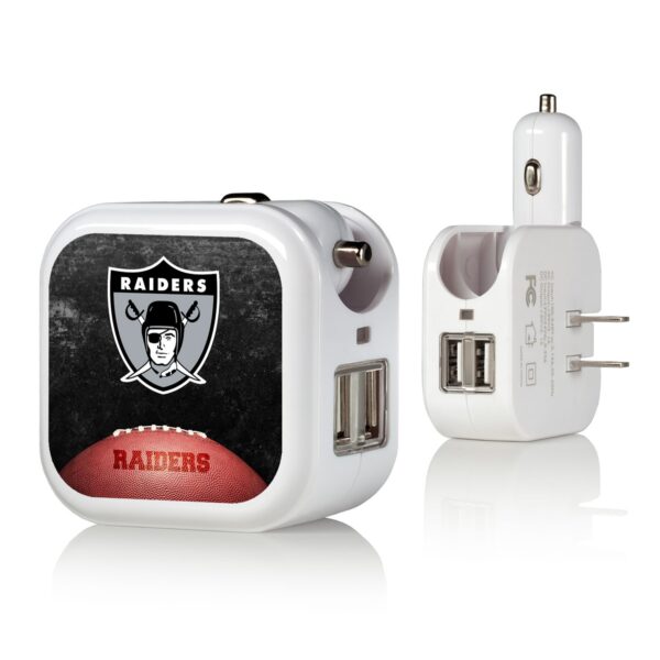 Oakland Raiders 2-in-1 Legendary Design USB Charger