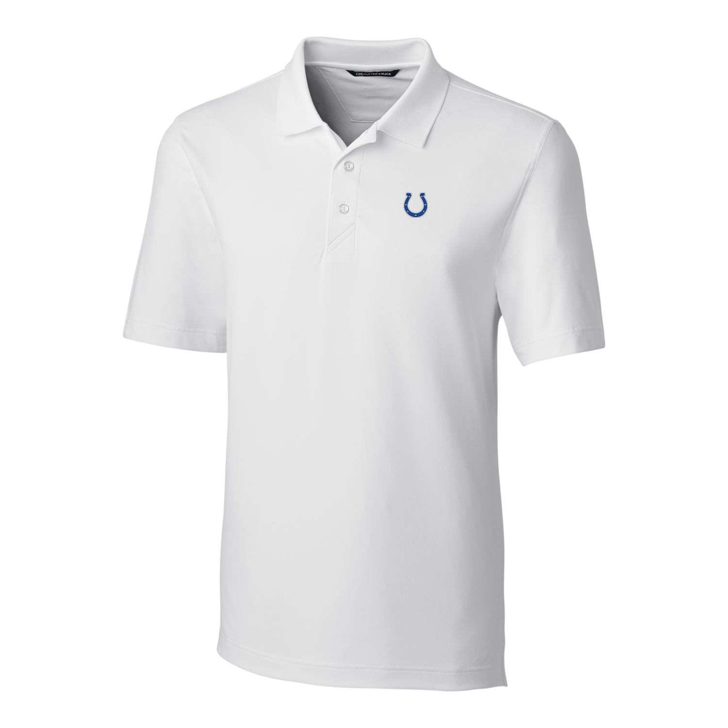 Men's Cutter & Buck White Indianapolis Colts Big & Tall Forge Stretch Polo