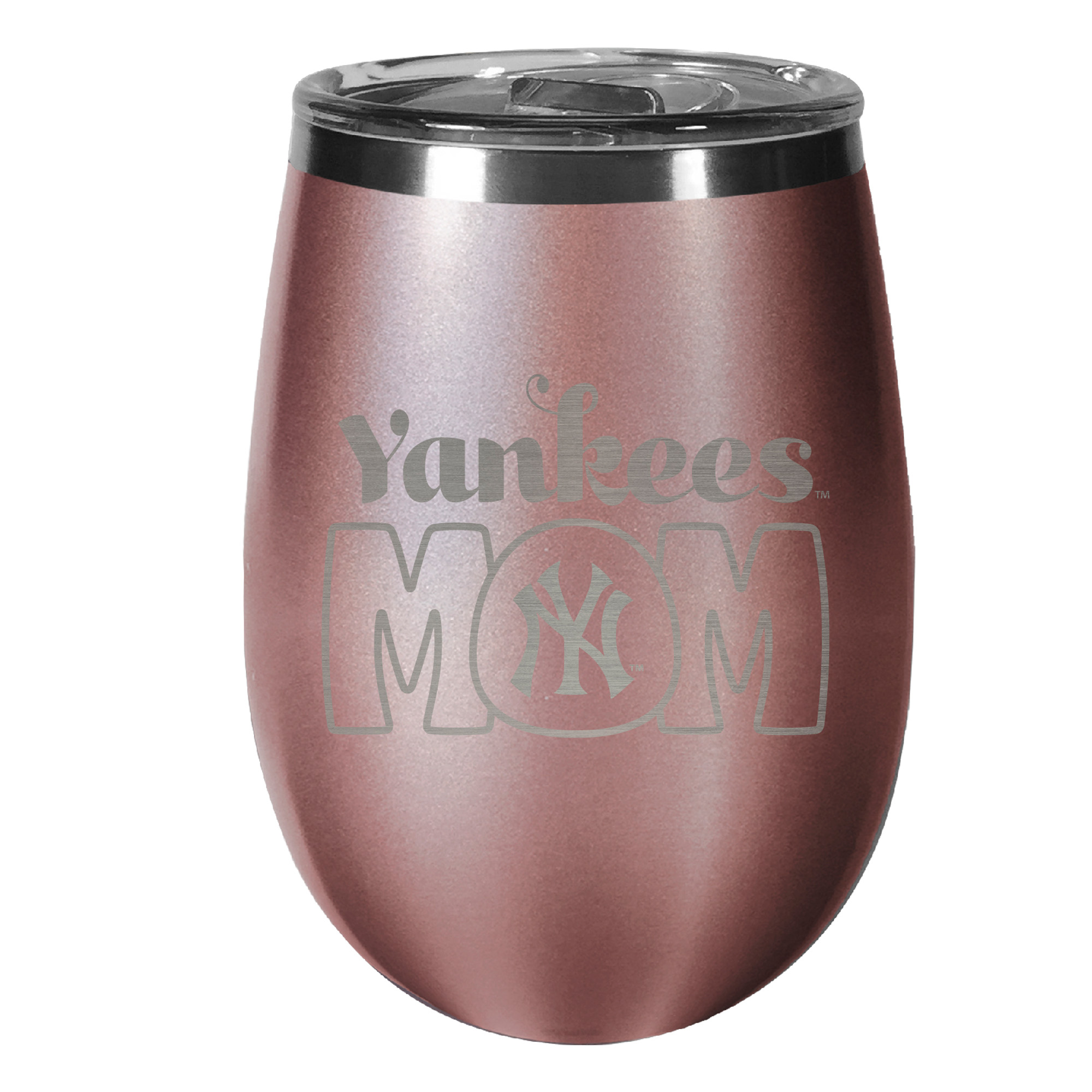 New York Yankees 10oz. Mom Rose Gold Wine Tumbler